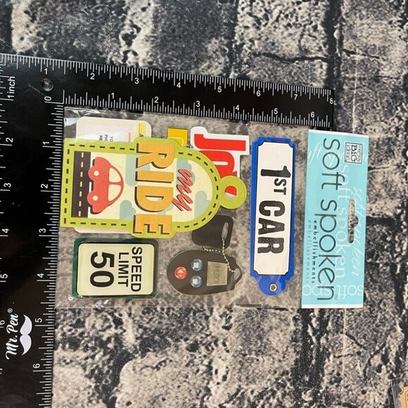 Ek Sandylion Jolee's Pirate Beach Clouds Dimensional 3D Stickers Embelishments - Picture 8 of 16